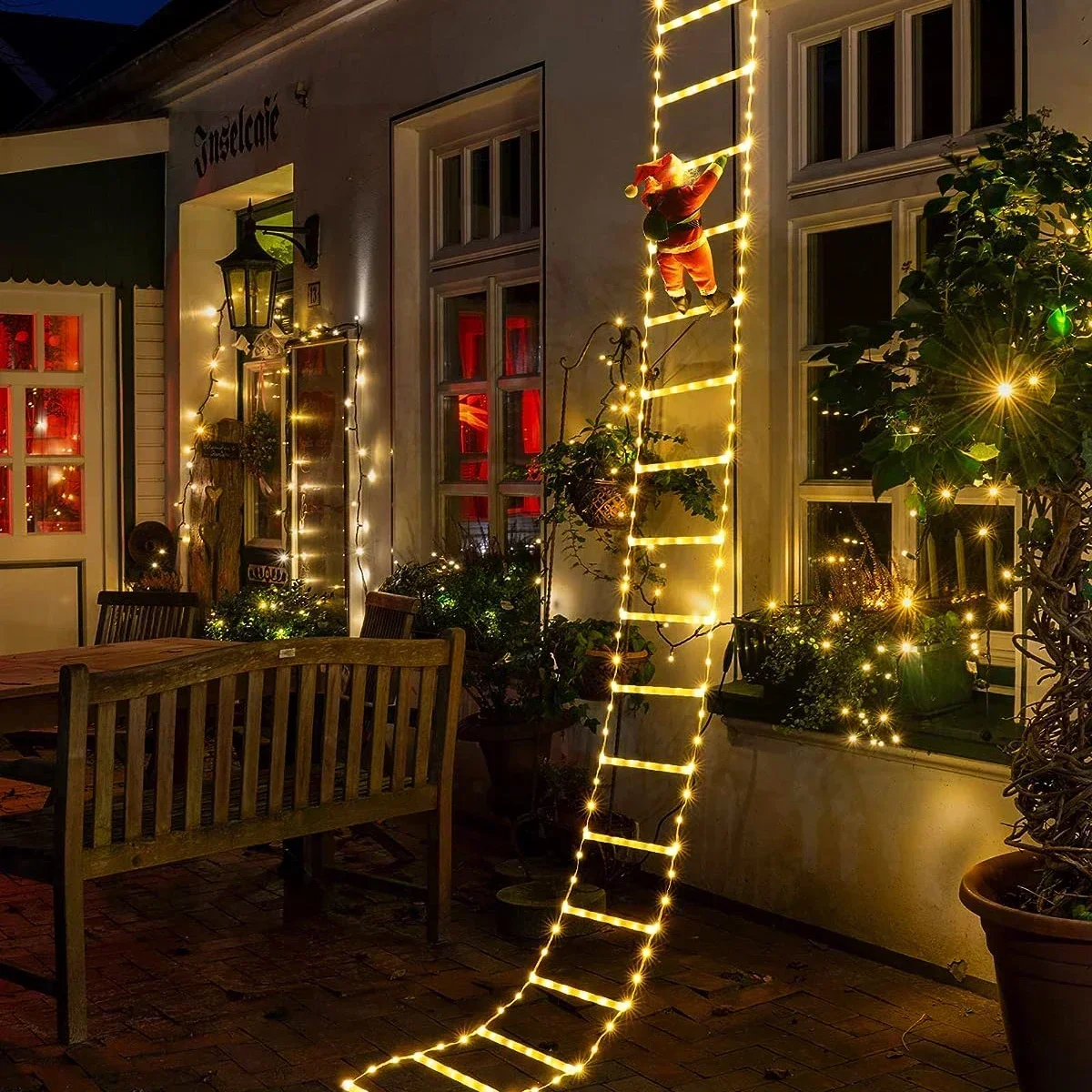 Outdoor Lighting Tree - LED-Leiter Licht für Weihnachts mann nach