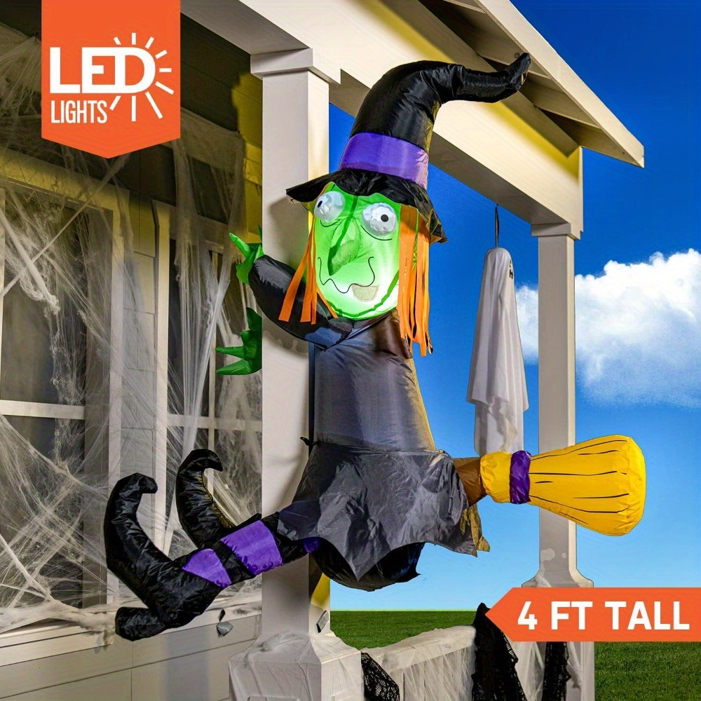 Outdoor Lighting Tree - 1,20 m große Halloween-Hexe mit eingebauten