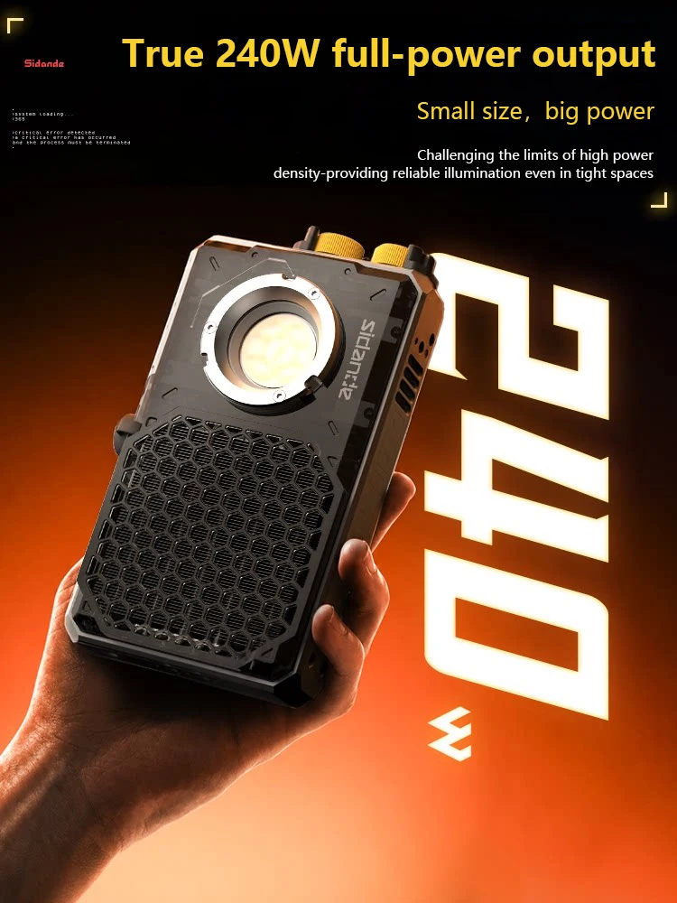 Outdoor Lighting Video Shooting - Sidande Q240C 240W Vollfarbige RGB COB