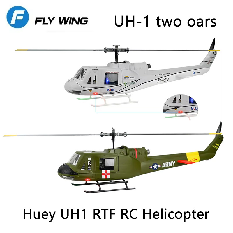 Outdoor Lighting Cable Uk - FLYWING UH1 ferngesteuerter Helikopter mit LED-Licht