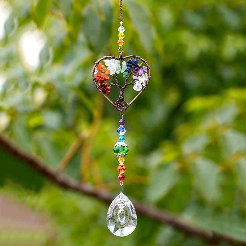 Outdoor Lighting Tree - 1 Stück bunter Original-Steinbaum des Lebens