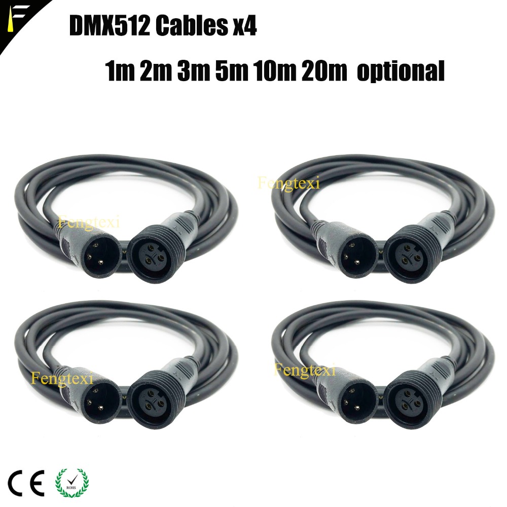 Outdoor Lighting Cable Uk - 4xLOT Outdoor DMX Verlängerung Kabel IP65