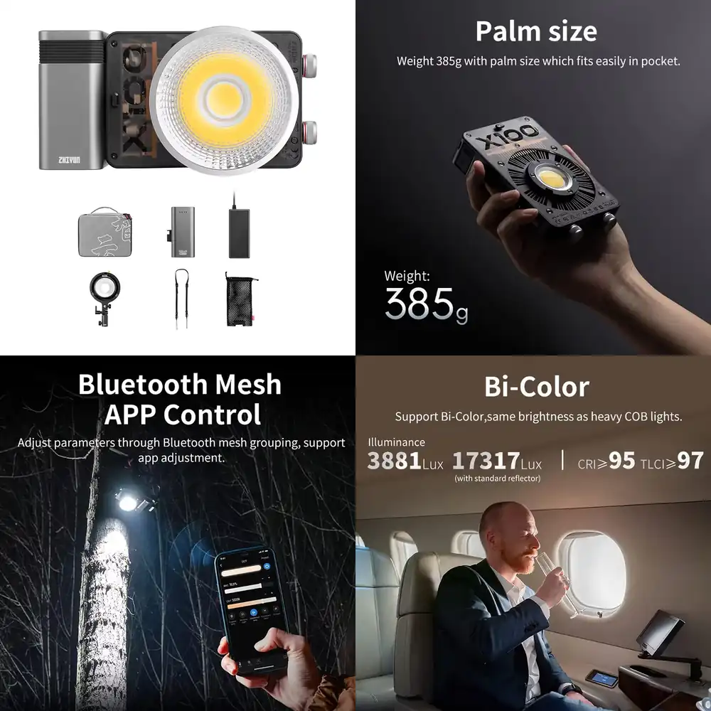 Outdoor Lighting Video Shooting - Zhiyun Molus X100 Combo 100W BiColor