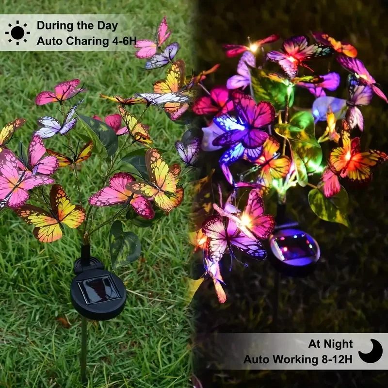 Solar-LED-Schmetterlings-Garte – Outdoor Lighting Led Fixtures Bewertung und Preis