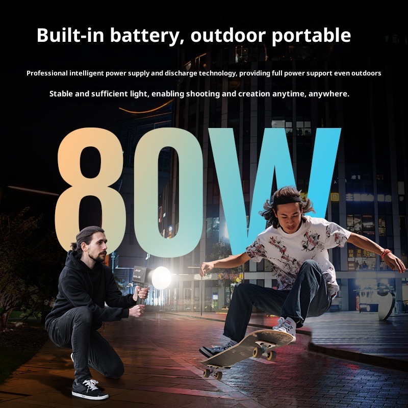 ZGRL80 80 W COB-Handvideoleuch – Outdoor Lighting Video Shooting Bewertung und Preis