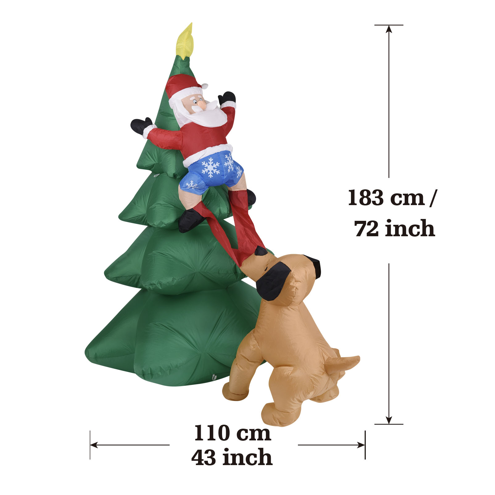 Aufblasbarer Weihnachtshund mi – Outdoor Lighting Tree Bewertung und Preis