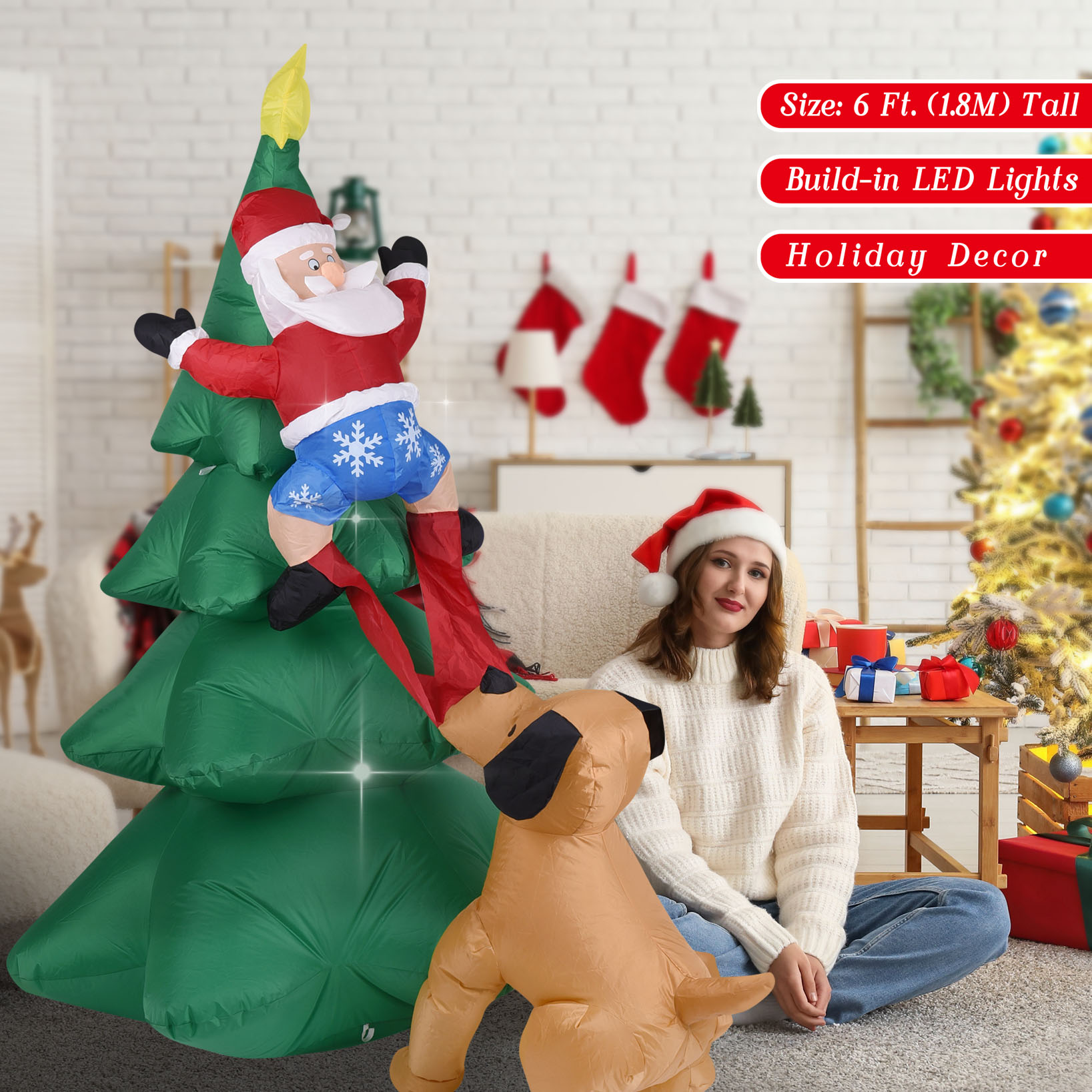 Aufblasbarer Weihnachtshund mi – Outdoor Lighting Tree Bewertung und Preis