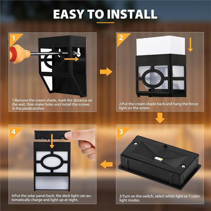 AT02-Solarbetriebene LED-Wandl – Quality Outdoor Lighting Brands Bewertung und Preis