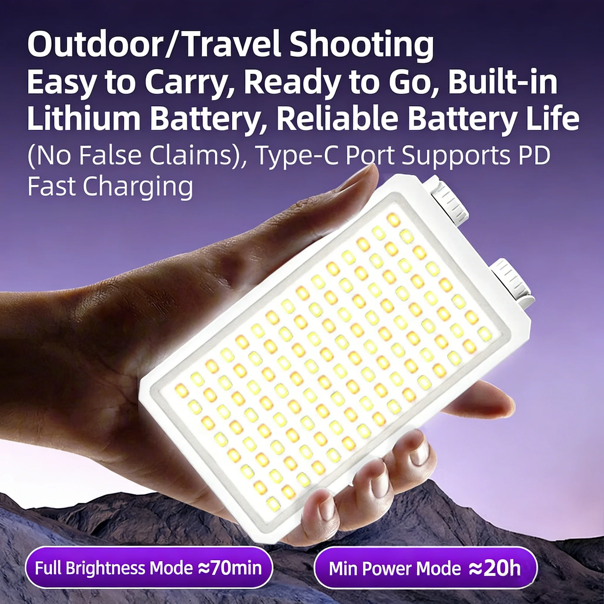 Tragbares Mini-LED-Taschenlich – Outdoor Lighting Video Shooting Bewertung und Preis