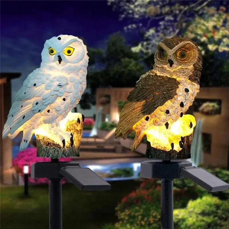 Solar-Eulen-Statue Gartenleuch – Outdoor Lighting Led Fixtures Bewertung und Preis