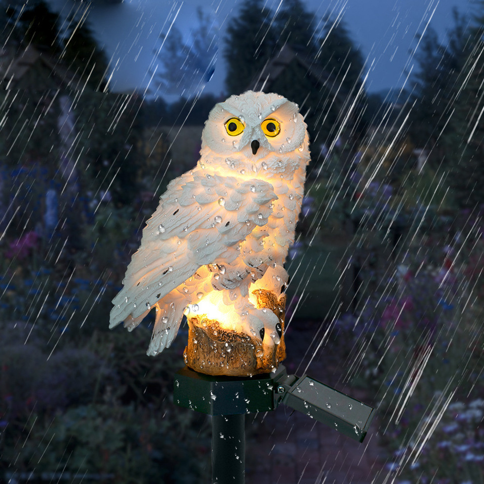Solar-Eulen-Statue Gartenleuch – Outdoor Lighting Led Fixtures Bewertung und Preis