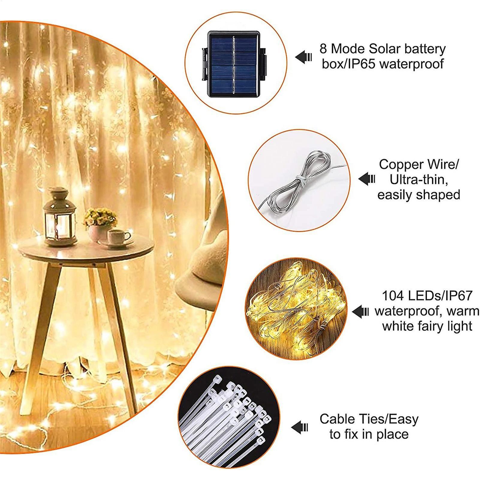 Solar-Sonnenschirm-Lichterkett – Outdoor Lighting Led Fixtures Bewertung und Preis