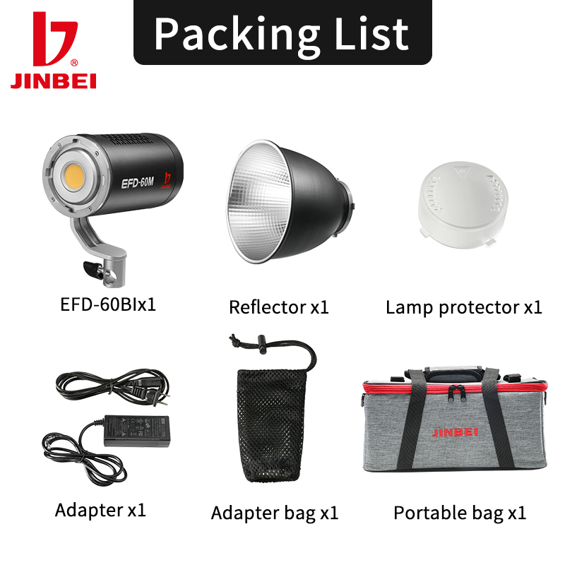 JINBEI EFD-60M Hochwertiges LE – Outdoor Lighting Video Shooting Bewertung und Preis