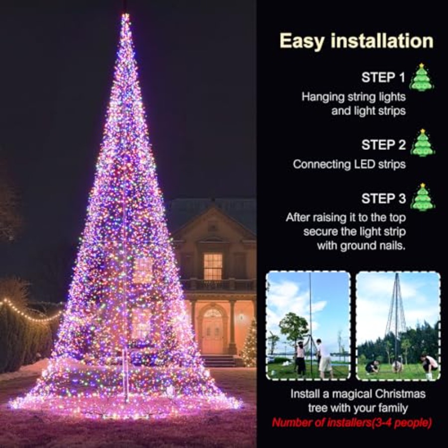 Outdoor-Fahnenmast mit LED-Wei – Outdoor Lighting Tree Bewertung und Preis